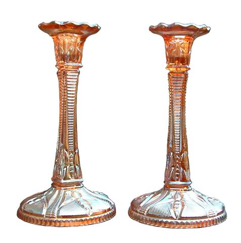 FIREFLY Candlesticks by Riihimaki-1939 Catalog-8.5 in. tall.