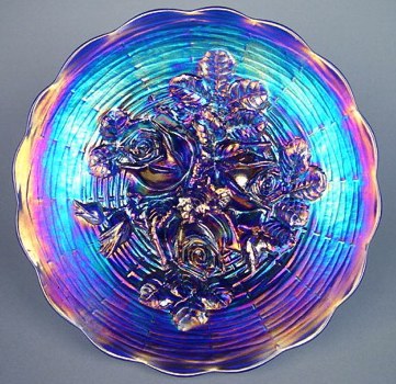 Electric Blue ROSE SHOW Plate