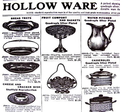 Feb. 1918 Butler Bros. Ad verifying sale of some Grape & Cable surrounded by a holloware basket