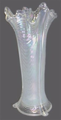 DRAPERY White Vase-8.75 in