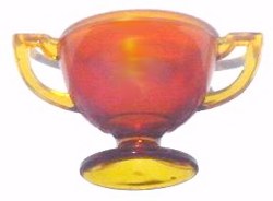 EGYPTIAN IRIDESCENT Sugar in amber base glass