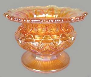 INVERTED FEATHER Spittoon made from the 4.5 in. footed Jelly.-Remmen Auction-1-07.