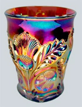 INVERTED THISTLE Tumbler in Purple. Courtesy Remmen Auctions.