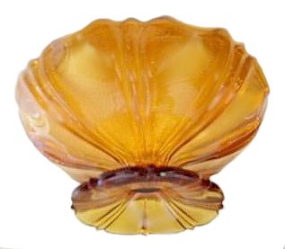 270 Compote in Amber.Westmoreland gave this pattern the number 252.