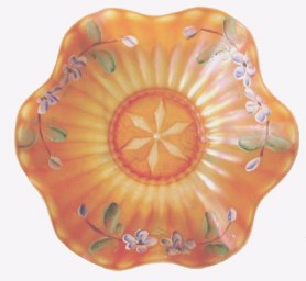 STIPPLED FLOWER- 8 in. bowl.