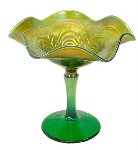 ROSALIND Small Size Compote in Green - RARE - $325. 7-08.