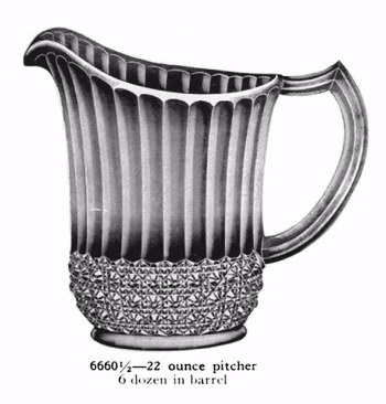 Creamer as seen in Imperial Catalog # 104A. Mgld. Creamers are very scarce.