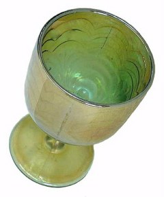 SCROLL EMBOSSED Goblet Shaped Compote-Helios.