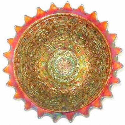 PERSIAN MEDALLION Interior of WREATH OF ROSES Punch Bowl.