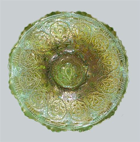 PERSIAN MEDALLION 7 in. plate in Green.