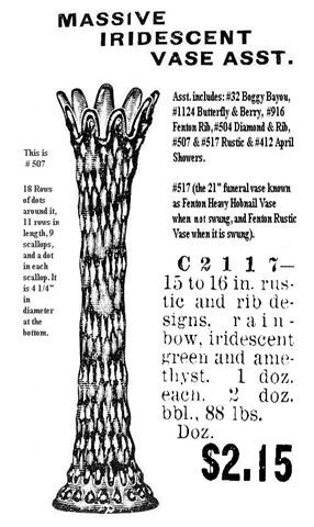 RUSTIC Mid-Size Vt. seen in Butler Bros. Catalog 1911