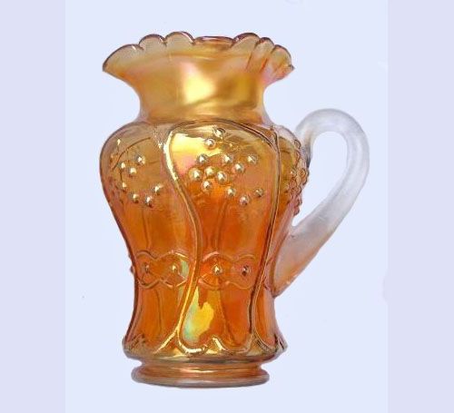 BLUEBERRY Pitcher in Marigold.10 in. tall.