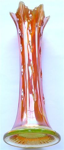 TARGET Vase in Peach Opal Vaseline.Vaseline is said to have been produced by Diamond only during their last couple of years in production.
