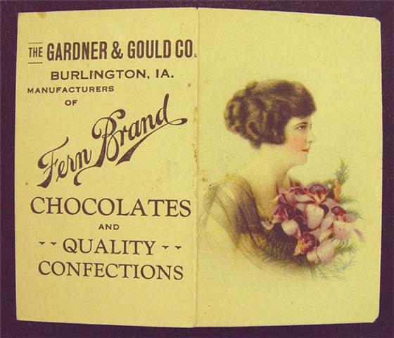 FERN BRAND CHOCOLATES Pocket Calendar. $5