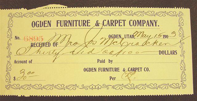 OGDEN FURNITURE . $5