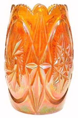 STARBURST Vase - 5 in. tall-Marigold