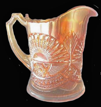 RISING SUN Milk Pitcher - 7.5 in. tall x 5.25 in. diam. x 7.75 in. handle to spout