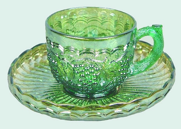 IMPERIAL GRAPE Cup & Saucer - Cup-2.5 in. high x 4.25 in. diam. Saucer- 6 in. wide. Courtesy Casy Rich