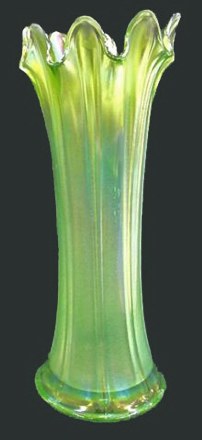 Mid-size THIN RIB in Lime Green,  12.5 in. tall.