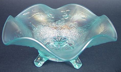 FINECUT & ROSES Candy Dish with FANCY Interior in Ice Blue
