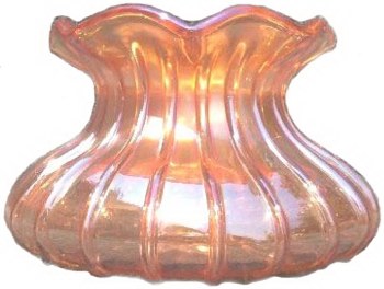 RIB & PANEL Spittoon 4 in. tall x 6.5 in. wide @ bottom x 5 in. wide @ ruffled top.