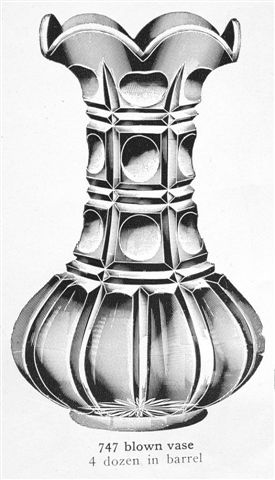 THREE-ROW Vase as seen in Imperial Catalog _ 104A