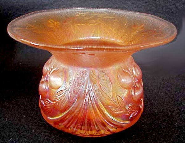 WREATHED CHERRY Spittoon made from Sugar bottom. $3100. Wroda Auction-5-08