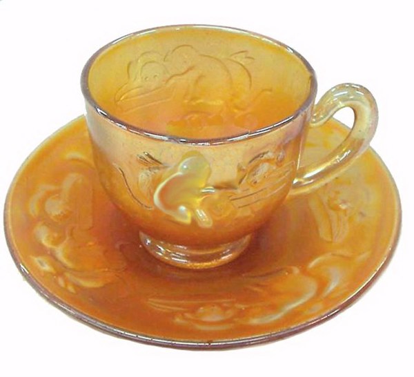 4-KITTENS Cup  Saucer, Mgld.