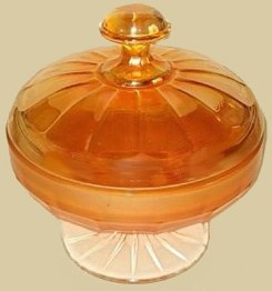643 Fenton Mgld. Candy Compote or Puff Box._643