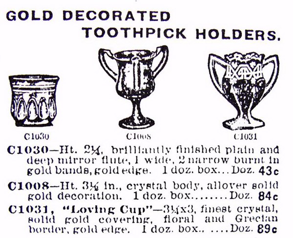 ATHENIA Toothpick - Aug. 1913 Butler Bros. Catalog.