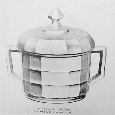 Candy Jar or Cracker Jar in RANGER pattern. Imperial Factory Catalog Reprint.
