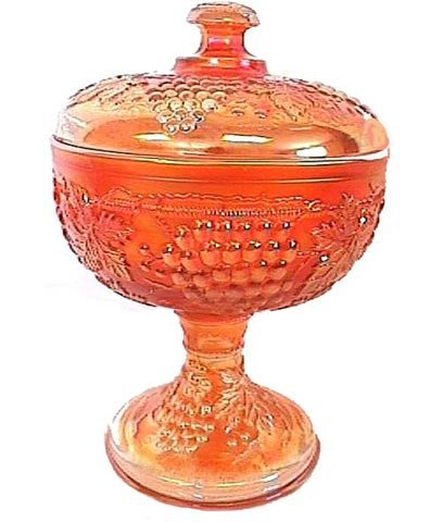 Covered large compote-GRAPE & CABLE