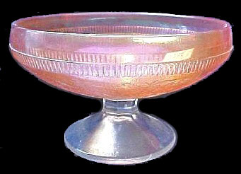 STIPPLED STRAWBERRY Jelly  Dish - 5 and one-eighth in. tall.