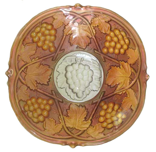 PALM BEACH 7 in. Plate in Ameth. with gold ext.