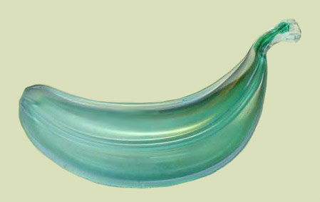 Novelty BANANA in Aqua. Known in Mgld. as well. - $115.