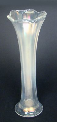 White PANELS Vase-11 in. high. Courtesy Remmen Auctions
