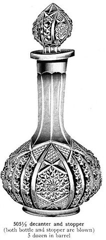 OCTAGON Wine Decanter as shown in Imperial Catalog _104A.