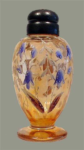 RUBINA VERDE, footed-carnival glass version-maker unknown.