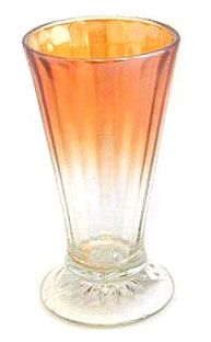 DIAMOND FLUTE VARIANT #1-six and three-eighths  in.tall  Soda Glass or Vase by U.S. Glass