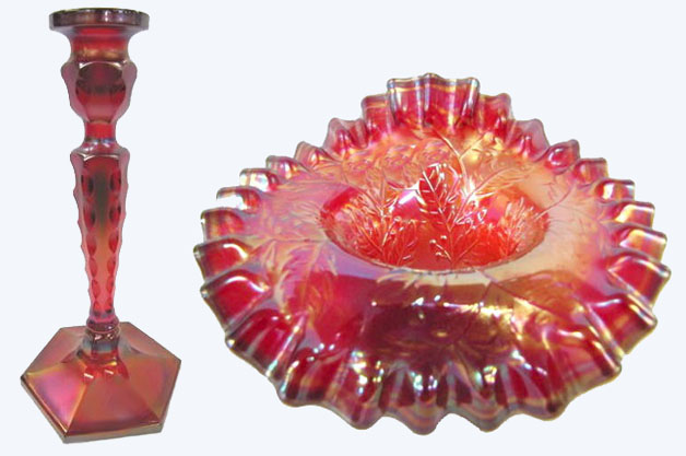 Red CUT OVALS-Fenton-$1,000, Red HOLLY Hat, $525.-Wroda-11-11-11.