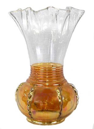 RADIANCE 10 in. vase by New Martinsville Glass Co.-$45. 2-12-10