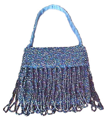 BEADED BAG-4 and one-eighth x 5 in. long.