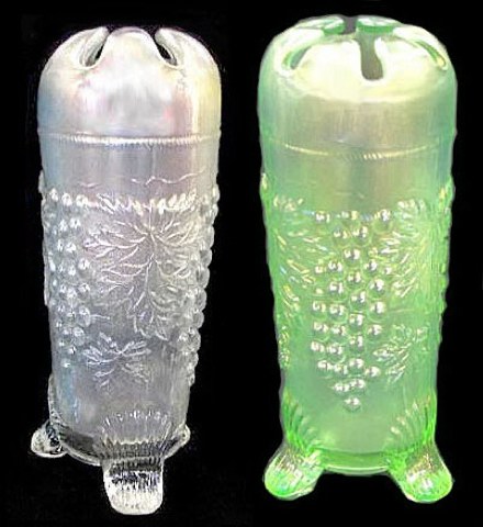 GRAPE & CABLE Hatpin Holders in White & Ice Green..