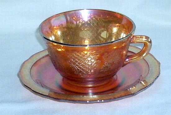 Normandie or Bouquet and Lattice - Cup and Saucer- 1933 to 1939.