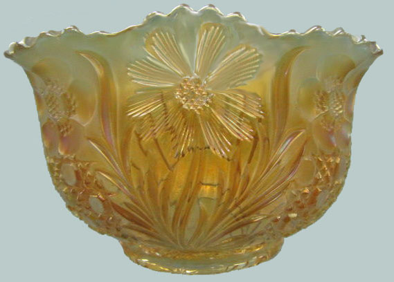 4.5 in. deep square bowl-Honey Amber COSMOS & CANE