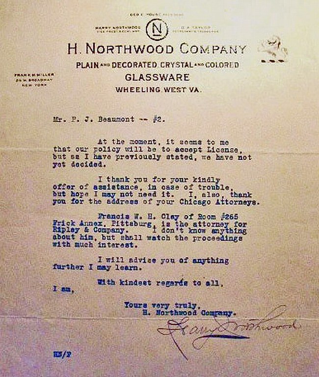 Old Northwood letter - Page 02. Courtesy Scott Beale
