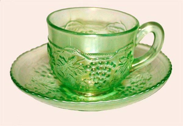 G&C Cup & Saucer in Ice Green-VERY Rare!Courtesy J&C Curtis