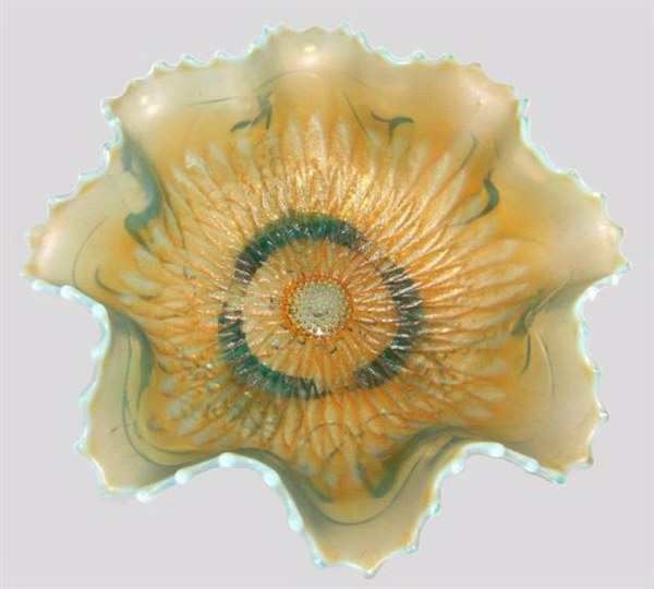Possibly the third example of this SUNFLOWER bowl sold 3-15-11 on eBay-$8,106.