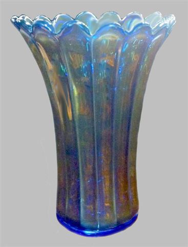 FLUTE Vase-one of two known in BLUE!