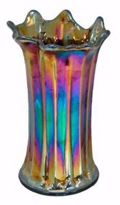Black Ameth. Mid-Size LILY Vase-4.5 in base